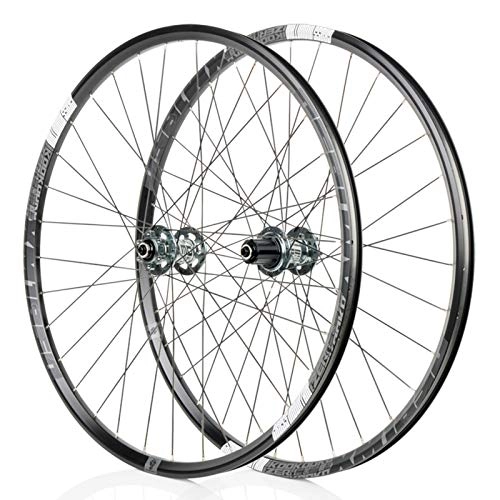 Mountain Bike Wheel : MTB Cycling Wheels, 26" 27.5" Bike Wheelset Disc Brake Fast Release Mountain Bike Wheelset Aluminum Alloy Rims 32H 8 9 10 11 Speed Hybrid Buckling Resistant (Color : B, Size : 26in)