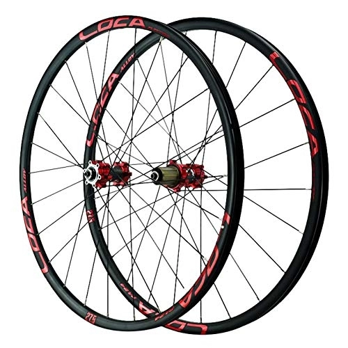 Mountain Bike Wheel : MTB Cycling Wheels 26, Double Wall Mountain Bike Rim 27.5 / 29 Inch Racing Bicycle Hub 700C Road Wheelset