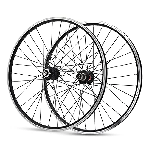 Mountain Bike Wheel : MTB Mountain Bike Wheelset 26 / 27.5 / 29inch Quick Release Bicycle Cycling Rim 32H Disc / V Brake 7-11speed Cassette Freewheel (Size : 29INCH)