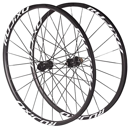 Mountain Bike Wheel : MTB Wheelset 26" 27.5" 29" Bolt On Centerlock Disc Brake Mountain Bike Wheels Carbon Hub 24H Bike Wheel Suitable 7-11 Speed Cassette Super Light Cycling Wheel Set 1950g (Black 29 inch)