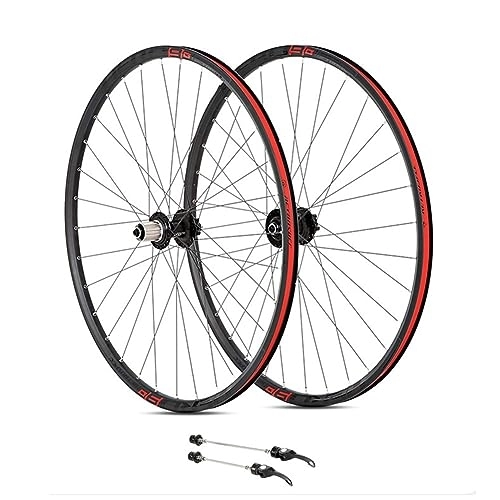 Mountain Bike Wheel : MTB Wheelset 27.5 29 Inch Disc Brake Mountain Bike Wheels Quick Release Aluminum Alloy Double Wall Rim XC Wheel 8 / 9 / 10 / 11 / 12 Speed Cassette 32 Holes (Color : Svart, Size : 29'')