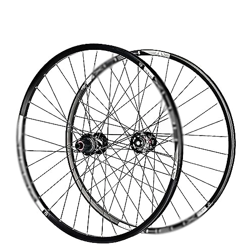 Mountain Bike Wheel : MTB Wheelset, Aluminum Alloy Rim 32 Spoke Disc Brake Mountain Bike Wheelset, 26 / 27.5 / 29 Inch Front Rear Wheels Bike Wheels, Fit 7-12 Speed Cassette, A, 29in