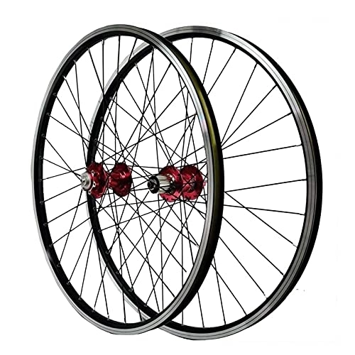Mountain Bike Wheel : MytaYt MTB Wheel Set 26 Inch Handmade Standard Bicycle Rim 32 Spoke Mountain Bike Front and Rear Wheel Discs / Rim Brake 7-11 Speed Cassette QR Sealed Bearing Hubs