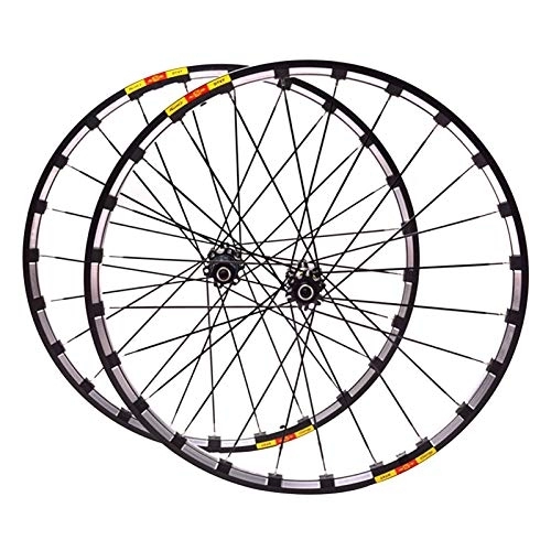 Mountain Bike Wheel : MZPWJD Bicycle Wheel 26 / 27.5 / 29 In MTB Bike Wheel Set Aluminum Alloy Double Walled Rim Quick Release Card Flywheel Disc Brake 7-11 Speed 1830g (Color : A, Size : 27.5inch)