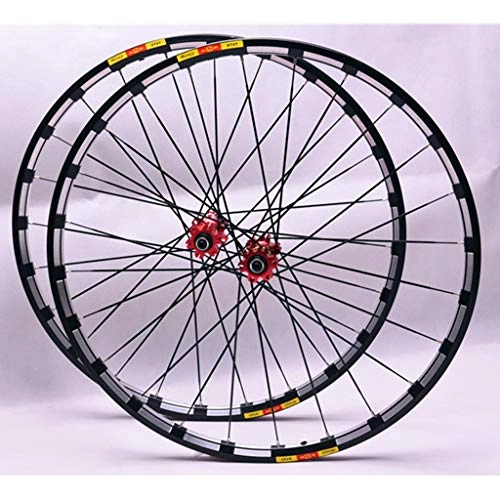 Mountain Bike Wheel : MZPWJD Bicycle Wheel 26 / 27.5 / 29 In MTB Bike Wheel Set Aluminum Alloy Double Walled Rim Quick Release Card Flywheel Disc Brake 7-11 Speed 1830g (Color : B, Size : 29inch)