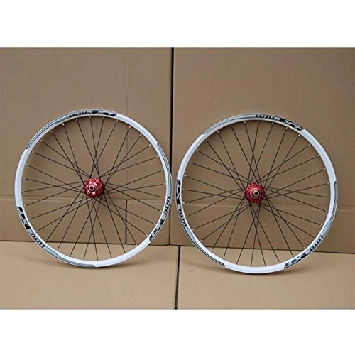 Mountain Bike Wheel : MZPWJD Bicycle Wheelset 26 27.5 29 In Mountain Bike Wheel MTB Double Layer Rim Sealed Bearing 7-11 Speed Cassette Hub Disc Brake Cycling Wheel 1100g QR (Color : E, Size : 26inch)