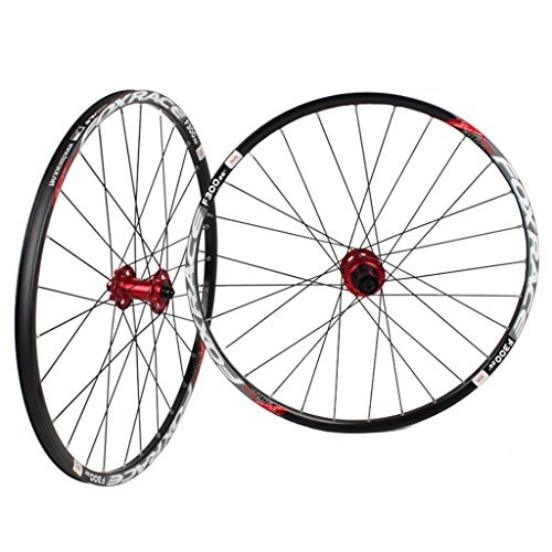 Mountain Bike Wheel : MZPWJD Bike Wheel For 26"27.5 29in MTB Wheelset Front And Rear Double Wall Alloy Rim 6 Palin Bearing Disc Brake QR 1700g 7-11 Speed Cassette Hub 24H (Color : B, Size : 29inch)