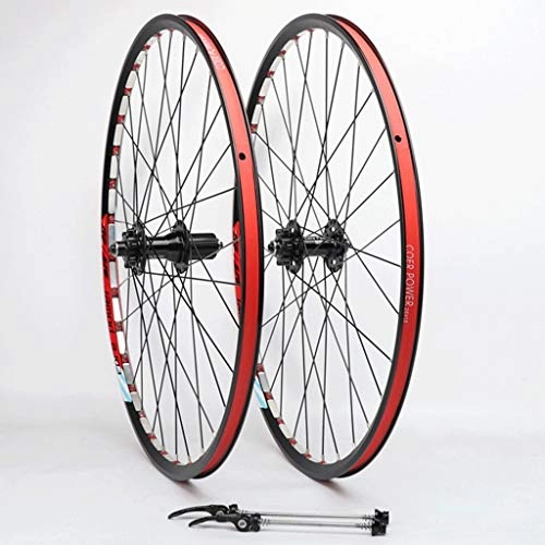 Mountain Bike Wheel : MZPWJD Bike Wheelset 26 inch MTB Disc brake Bicycle Wheel Double Wall Rims QR Sealed Bearing for Cassette Hub 8-11 Speed 1850g