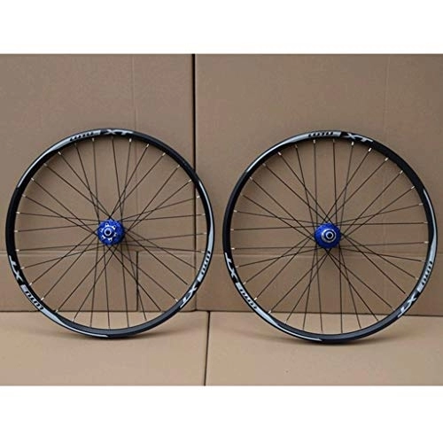 Mountain Bike Wheel : MZPWJD Cycling Wheels Bicycle Wheelset MTB Double Wall Alloy Rim Disc Brake 7-11 Speed Card Hub Sealed Bearing QR 32H (Color : D, Size : 27.5")