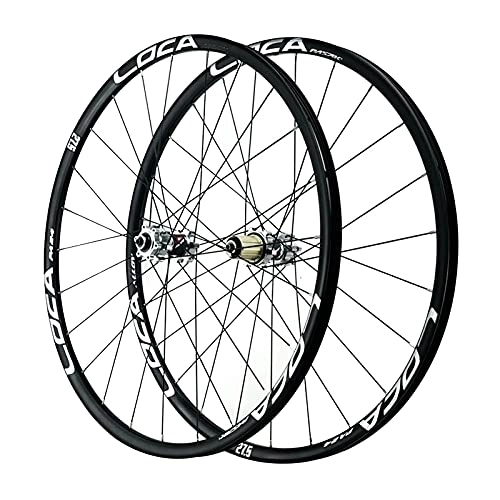 Mountain Bike Wheel : MZPWJD Cycling Wheels MTB Bike Wheel 700C 29 Inch Sealed Bearing Bicycle Wheelset For 8-12 Speed Cassette Flywheel Disc Brake Double Wall Alloy Rim QR 6 Pawl 24 Spoke (Color : E, Size : 27.5in)