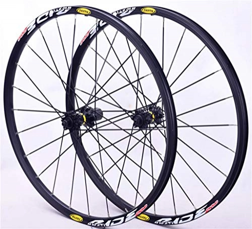 Mountain Bike Wheel : MZPWJD Mountain Bike Rim 26" / 27.5" / 29in Disc Brake Bicycle Wheelset Hand Built Straight Pull CX-Ray Spoke Sealed Bearing Hub Cassette 1830g 7-11s (Color : Black, Size : 26in)