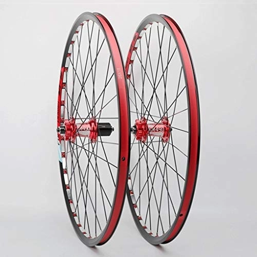Mountain Bike Wheel : MZPWJD MTB 26 / 27.5”Bike Wheelset Hand Built Bicycle Wheel Double Wall Rims Sealed Bearing For Cassette Hub 8-11 Speed 1800g (Size : 26in)