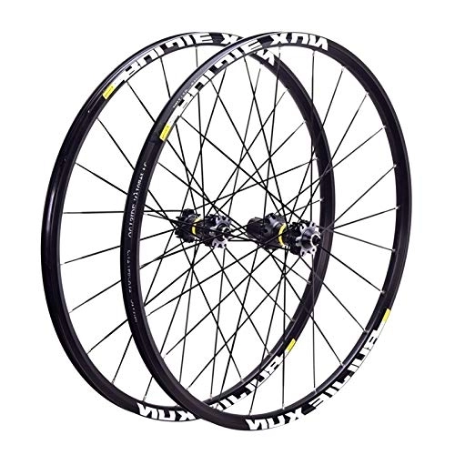 Mountain Bike Wheel : MZPWJD MTB Bicycle Wheel 26" 27.5" 29in Disc Brake Carbon Hub Mountain Bike Sealing Bearing Wheelset For CROSSRIDE (Color : Black hub, Size : 26inch)