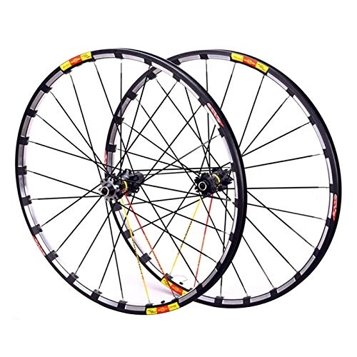 Mountain Bike Wheel : MZPWJD MTB Bicycle Wheelset 26 27.5 29 In Road Bike Rim Disc Brake Wheels Carbon Fiber Hubs 7-11 Speed Cassette QR Sealed Bearings 24 Hole (Color : Black hub, Size : 29in)