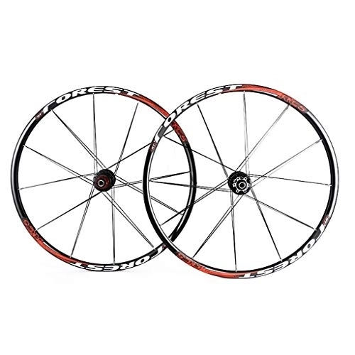 Mountain Bike Wheel : MZPWJD MTB Mountain Bike Wheel Front 2 Rear 5 Sealed Bearing hub disc wheelset Wheels 26 27.5 inch Flat Spokes (Color : White, Size : 27.5inch)