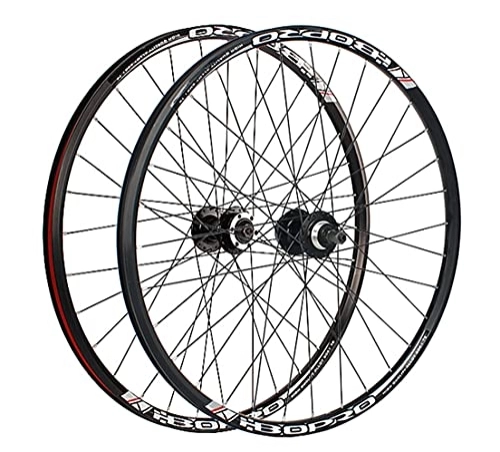 Mountain Bike Wheel : MZPWJD Rims 26inch Mountain Bike Wheelset Disc Brake Quick Release Wheels Hub For 6 / 7 / 8s Rotary Flywheel