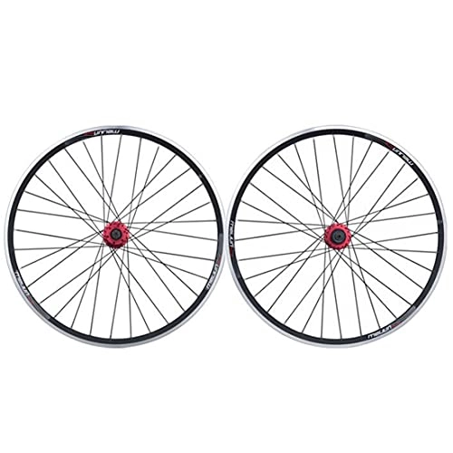 Mountain Bike Wheel : MZPWJD Rims Bike Mountain Cycling Wheelset 26" Quick Release Ball Bearing Hub Front Rear 32 Stainless Steel SpokesWheels V / Disc Brake Clincher Fit For 7-10 Speed Cassette Freewheels