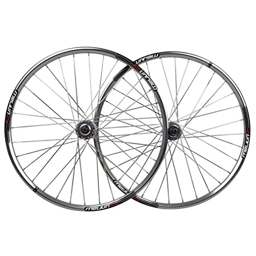 Mountain Bike Wheel : MZPWJD Rims Mountain Bike Disc Brake Wheelset 26" Bicycle Rim MTB Quick Release Wheels Flat Spokes QR 32H Hub For 7 / 8 / 9 / 10 Speed Cassette 2084g (Size : 26 inch)