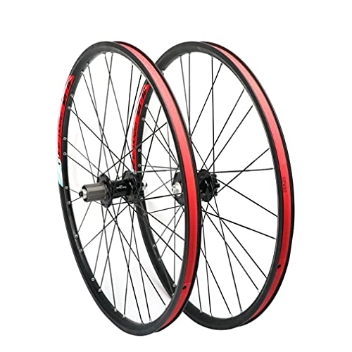Mountain Bike Wheel : MZPWJD Rims Mountain Bike Wheelset 26" Bicycle Rim 28H Flat Spokes MTB Disc Brake Wheels Quick Release Hub For 7 / 8 / 9 / 10 / 11 Speed Cassette Flywheel 1875g