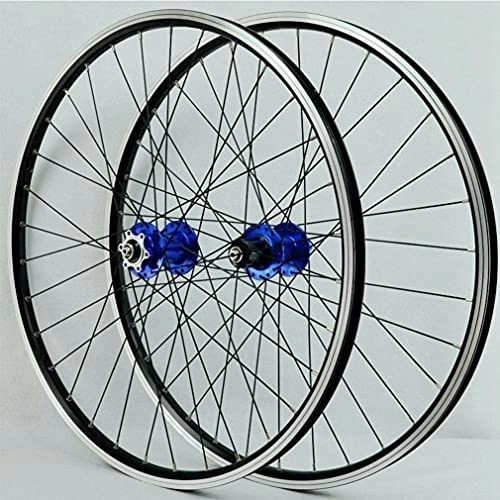Mountain Bike Wheel : MZPWJD Rims MTB Bicycle Wheelset 26" 27.5" 29" Mountain Bike Wheels Double Layer Alloy Rim Front And Rear Wheel 2200g QR 32 Holes 6 Bolts Disc Brake Hub For 7-12 Speed Cassette