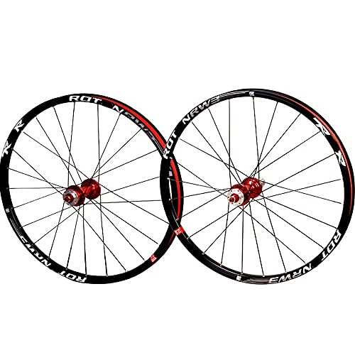 Mountain Bike Wheel : NAINAIWANG Bicycle Mountain Bike 26 / 27.5 inch Double Wall Rims MTB Wheelset 8-11 Speed ​Freewheel Front Back Wheels Master Rear Bicycle 24H Quick Release Axles Bicycle Accessor