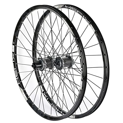 Mountain Bike Wheel : NEZIAN Bike Wheelset 26 27.5 29 Inch Mountain Cycling Wheels Disc Brake Aluminum Alloy Fits 8 9 10 11 Speed 32 Holes Quick Release (Color : Titanium, Size : 27.5INCH)