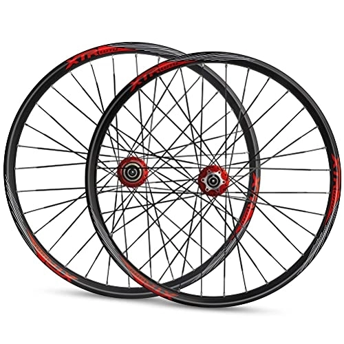 Mountain Bike Wheel : NEZIAN Mountain Bike Wheelset 26" / 27.5" / 29" Aluminum Alloy Rim 32H Disc Brake Quick Release Front Rear Wheels Fit 8 / 9 / 10 / 11 Speed Cassette 1998g (Size : 26inch)