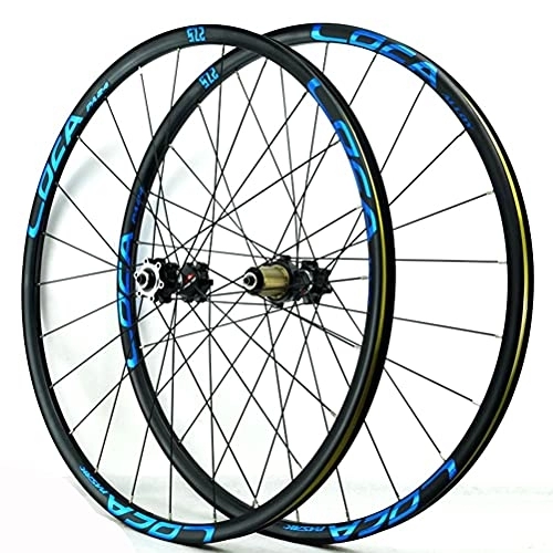 Mountain Bike Wheel : NEZIAN Mountain Bike Wheelset 26" / 27.5" / 29" Quick Release Disc Brake Front Rear Wheels 24 Holes Compatible With 7 / 8 / 9 / 10 / 11 / 12 Speed Cassette (Color : E, Size : 27.5inch)