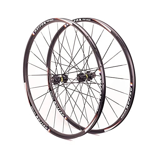 Mountain Bike Wheel : Oksmsa 26 Inch 27.5" 29 Er Bike Wheelset Aluminum Alloy Disc Brake Mountain Cycling Wheels for 8 / 9 / 10 / 11 Speed Quick Release 1900g (Color : Black, Size : 27.5")