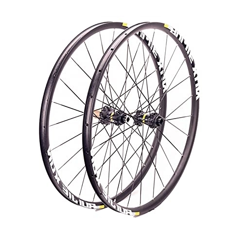 Mountain Bike Wheel : Oksmsa Mountain Bike Wheelsets 26 / 27.5 / 29", Thru Axle, Alloy Disc Brake Straight Pull Front 2 Rear 4 Bearing Hubs, Spokes Bike Wheel fit 8 / 9 / 10 / 11 Speed Cassette (Color : Center lock, Size : 27.5")