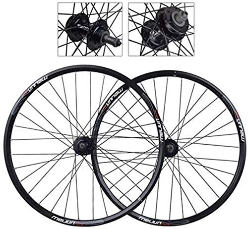 Mountain Bike Wheel : OYY Manufacture Wheels 20 / 26 inch wheel bicycle rear wheel double-walled aluminum alloy mountain bike wheelset disc brake quick release bicycle rim 7 8 9 speed cassette (Color : 26in)