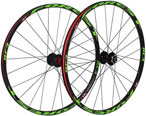 Mountain Bike Wheel : OYY Manufacture Wheels 27.5 inch bicycle wheelset rear wheel, double walled rim quick release wheel set disc brake Palin Bearing mountain bike-24 perforated disc 8 / 9 / 10 speed (Color : 27.5in)