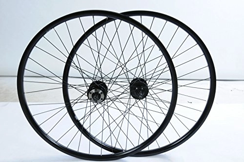 Mountain Bike Wheel : PAIR 26 (559 x 19) MOUNTAIN BIKE MTB DISC HUB WHEELS BLACK AIRLINE DOUBLE WALL RIMS MULTI SPEED BARGAIN SALE PRICE