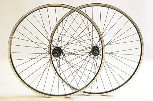 Mountain Bike Wheel : PAIR 26" MTB BIKE WHEELS SHIMANO RM60 8 or 9 SPEED CASSETTE HUB DOUBLE WALL RIMS CRAZY LOW SALE PRICE