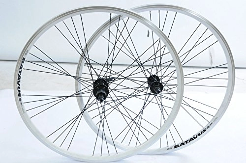 Mountain Bike Wheel : PAIR 26 MTB WHEELS 8 / 9 CASSETTE DEEP SECTION 9 x 4 SPOKE 26 X 1.75 (559 X 19)
