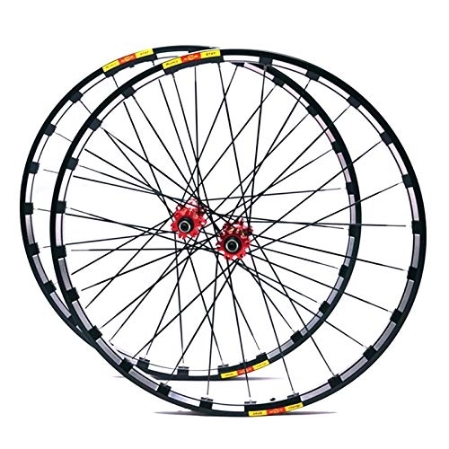 Mountain Bike Wheel : PingPai Bicycle Wheel 26 / 27.5 / 29 In MTB Bike Wheel Set Aluminum Alloy Double Walled Rim Quick Release Card Flywheel Disc Brake 7 / 8 / 9 / 10 / 11 Speed 1830g (Color : A, Size : 26inch) (B 26inch)