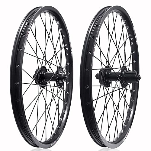 Mountain Bike Wheel : Puozult 20" Disc Brake Mountain Bike Wheelset MTB Wheels Quick Release 32H Bicycle Wheels 7 / 8 / 9 / 10 Speed Cassettes