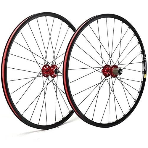 Mountain Bike Wheel : Puozult MTB Wheelset 27.5 Inch Bicycle Wheels Disc Brake Quick Release CNC Double Layer Aluminum Alloy Rim Front 2 Rear 4 Bearings 28 Holes Hub For 7 8 9 10 11 Speed
