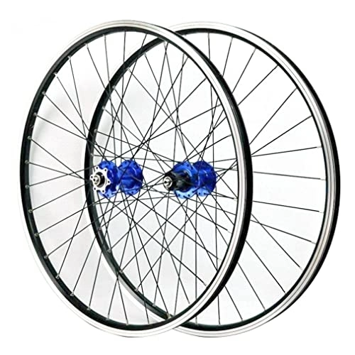 Mountain Bike Wheel : QHYRZE Mountain Bike Wheelset 26" 27.5" 29" MTB Wheel Set Bicycle Rim V Brake Disc Brake Quick Release Hub 32 Holes For 7 8 9 10 11 12 Speed Cassette 2200g (Size : 27.5'')