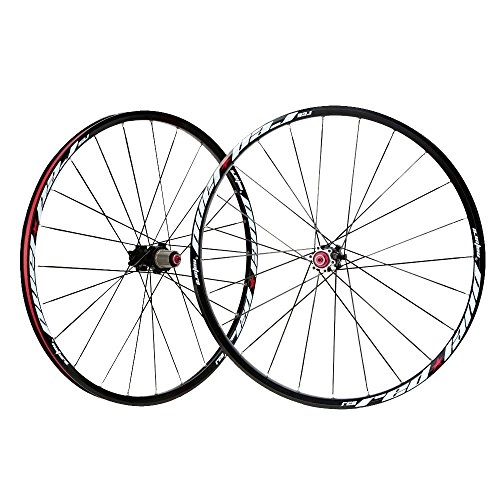 Mountain Bike Wheel : QKP 26'' 24H Disc Brake Bike Wheel Mountain Bicycle MTB Bike Wheelset Hubs Rim Front Rear