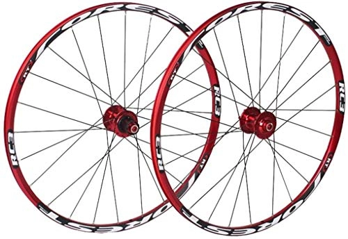 Mountain Bike Wheel : QMH Bicycle front rear wheels for 26" 27.5" Mountain Bike, MTB Bike Wheel Set 7 bearing 24H Alloy drum Disc brake 8 9 10 11 Speed, A, 26inch