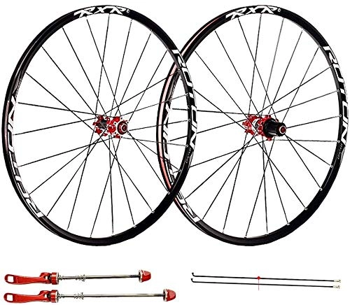Mountain Bike Wheel : QMH Cycling Wheels for 26 27.5 29 inch Mountain Bike Wheelset, Alloy Double Wall Quick Release Disc Brake 7 8 9 10 11 Speed, A, 26inch