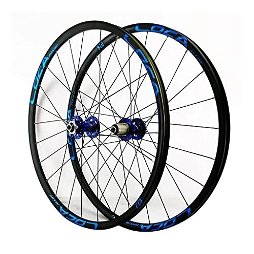 Mountain Bike Wheel : QR 26 / 27.5 / 29 Inch Rear Wheel Quick Release 7 / 8 / 9 / 10 / 11 / 12 Speed Freewheel Hybrid / Mountain Bike Rim 24H Disc Brake for Bike Parts (Blue 27.5in)