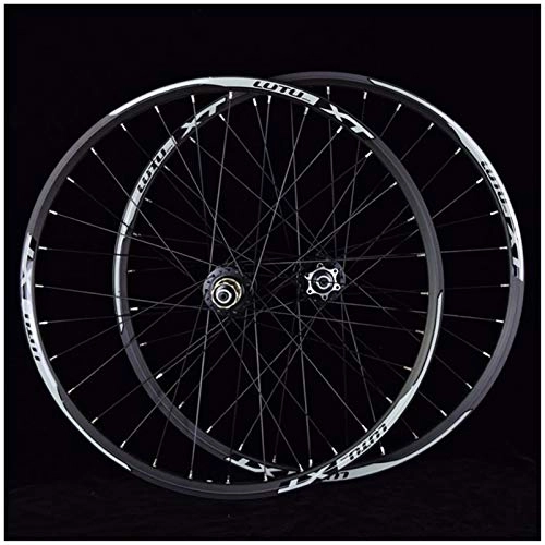 Mountain Bike Wheel : Quick Release Axles Bicycle Accessory MTB Bicycle Wheelset 26 27.5 29 In Mountain Bike Wheel Double Layer Alloy Rim Sealed Bearing 7-11 Speed Cassette Hub Disc Brake 1100g QR 24H Road Bicycle Cyclocro