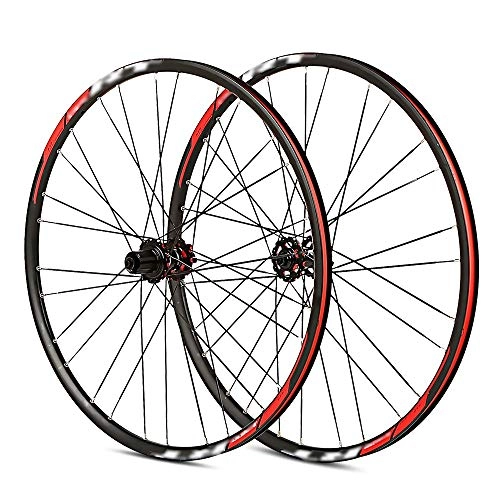 Mountain Bike Wheel : QXFJ 26 Inch MTB Bike Wheel, Mountain Bike Wheel Ultra Light Aluminum Alloy / Support 8-9-10-11 Speed Flywheel / Front 100 Rear 135 Open Width / High Rigidity Low Resistance Flat Strip
