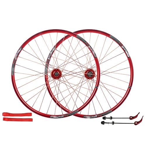 Mountain Bike Wheel : QXFJ 26 Inches MTB Bike Wheel / Cycle Wheel, Aluminum Alloy / Disc Brakes / American Valve / Suitable For 26 * 1.35~2.125 Tires / 32 Holes / Suitable For 7-8-9-10 Speed Clip Flywheel