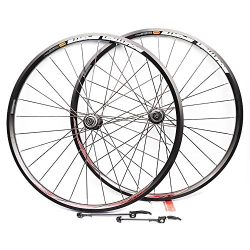 Mountain Bike Wheel : QXFJ 26 Inches MTB Bike Wheel / Cycle Wheel, Aluminum Alloy / Quick Release / Disc Brakes / 28 Spokes Front And Rear / French Air Nozzles / 28-Hole Flat Spokes / Support 8-9-10-11 Speeds