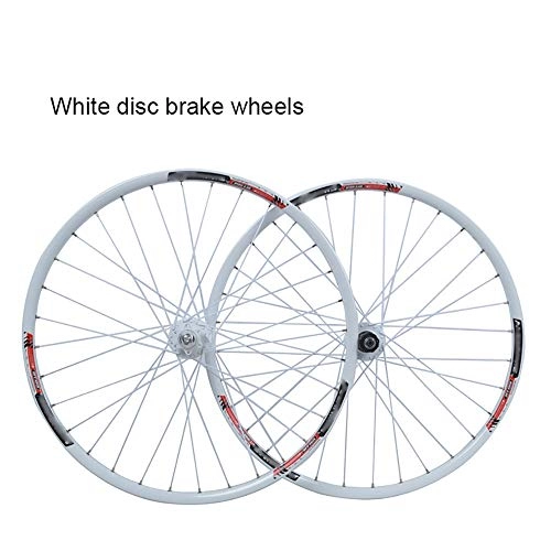 Mountain Bike Wheel : QXFJ 26 Inches MTB Bike Wheel / Mountain Bike Wheel, Aluminum Alloy / Suitable For 7-8-9-10 Speed Clip Flywheel / Disc Brakes / Quick Release / American Valve / 32 Holes / 45 Gauge Steel Spokes