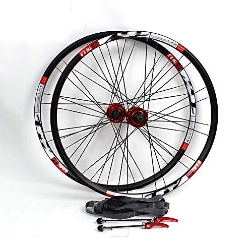 Mountain Bike Wheel : QXFJ 700C MTB Bike Wheel, Mountain Bike Wheel 24 Holes In The Front 20 / 8-9-10-11 Speed Flywheel / 130mm Opening In The Front 100mm / 40 Knives / Anode Black