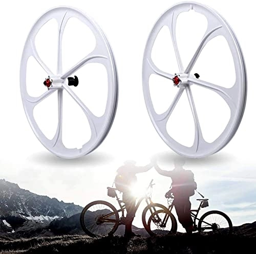Mountain Bike Wheel : Rayblow Bicycle Wheelset 20inch Mountain Bike Wheelset Aluminum Alloy Rim MTB Bicycle Wheel Set 24H Disc / V Brake Quick Release for 7 8 9 10 11 12 Speed